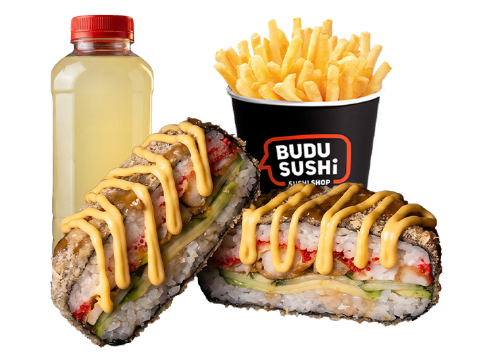 Бургер комбо №1 заказать суши Одесса Budusushi Бургер комбо №1 заказать суши