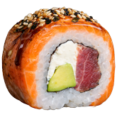 Авторський рол лосось BBQ заказать суши min Budusushi Авторський рол лосось BBQ заказать суши min