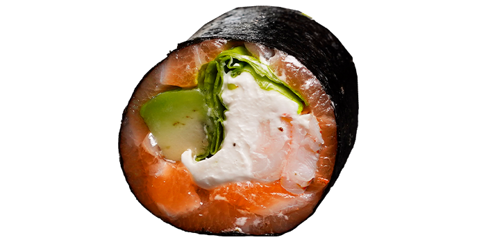 Кето суши с лососем и креветкой заказать суши