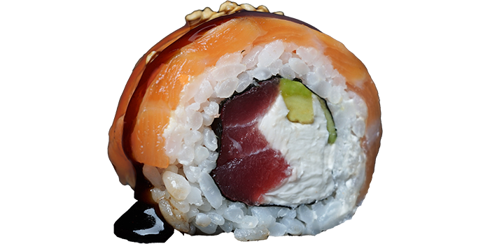 Авторский ролл лосось BBQ заказать суши