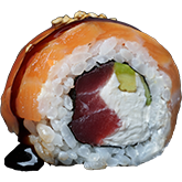 Авторский ролл лосось BBQ заказать суши min