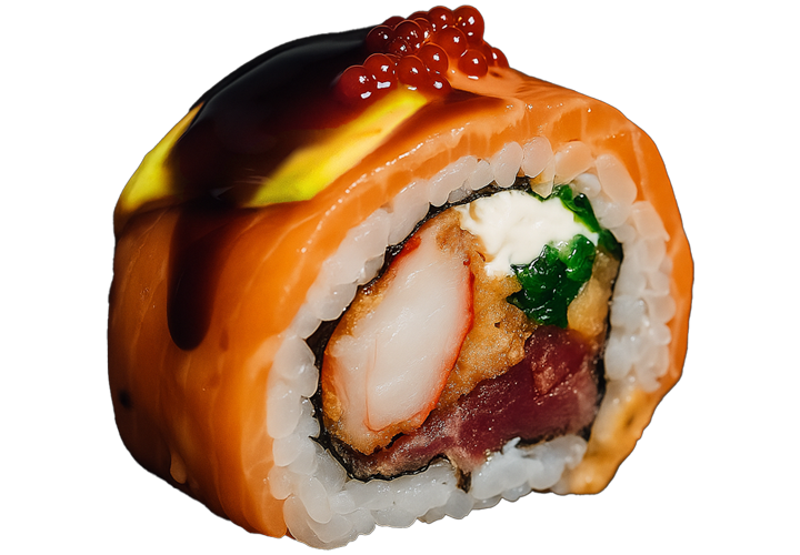 Авторский ролл Club Roll заказать суши Одесса Budusushi Авторский ролл Club Roll заказать суши