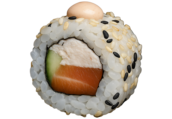 Каліфорнія з лососем та крабом заказать суши Одеса Budusushi Каліфорнія з лососем та крабом заказать суши