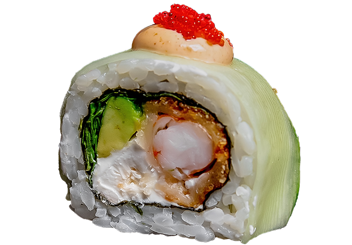 Рол Зелений дракон заказать суши Одеса Budusushi Рол Зелений дракон заказать суши