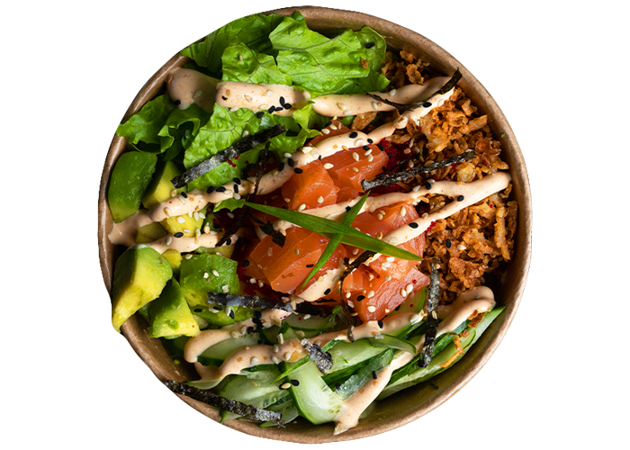 Боул-поке з Лососем та авокадо заказать суши